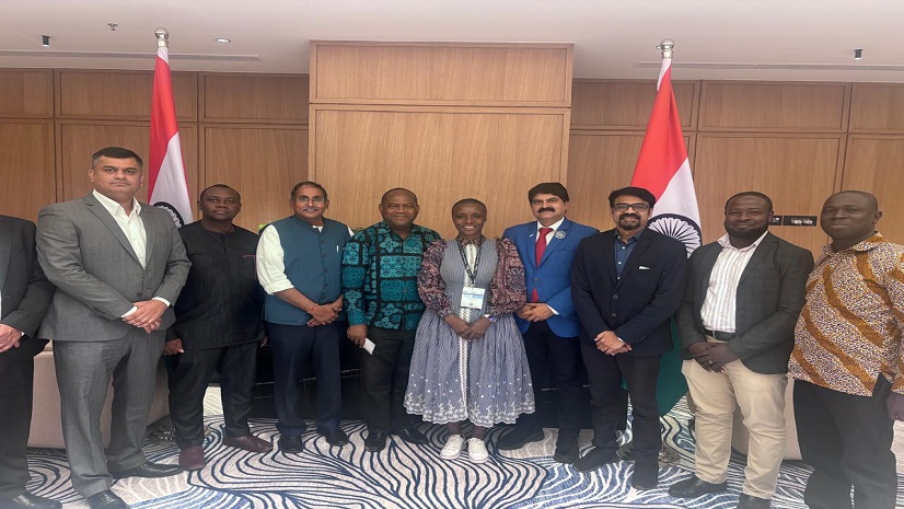 Business Meeting with Delegates from Africa during CPHI India 2024 at Greater Noida