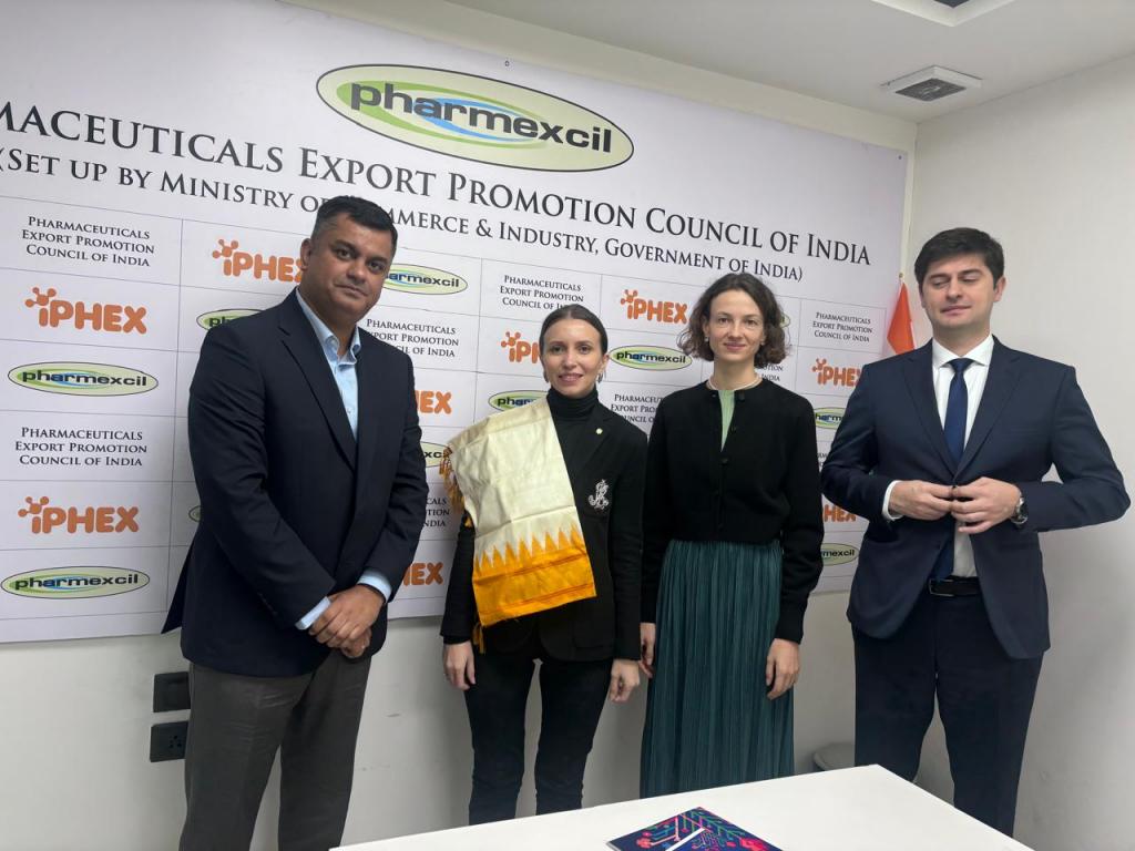 H.E. Ms. Ana Taban from Moldova visited PHARMEXCIL office at Delhi and had meeting with Mr. Kamal Bhardwaj, Director