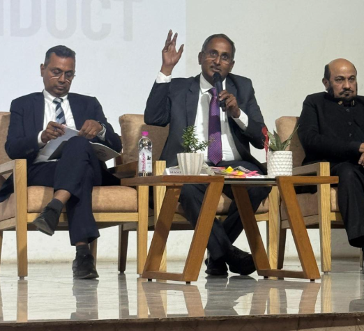Mr Raja Bhanu, Director General, Pharmexcil, delivering the talk during the conference
