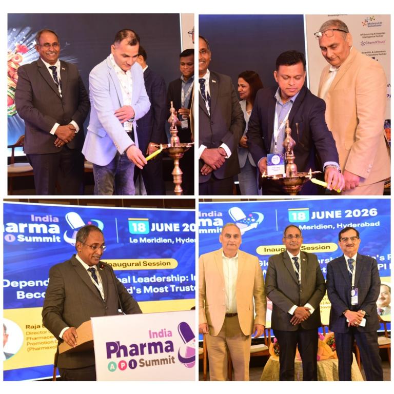 India Pharma API Summit 2026 in Hyderabad: 18.06.3026